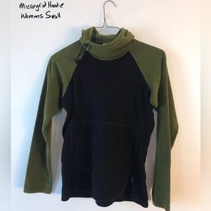 Melanzana Women’s Small Black/Green Micro Grid Hoodie